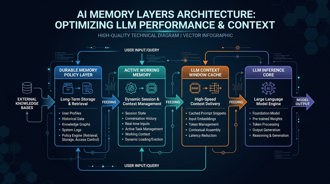 Durable Memory and Vector Database Architecture Diagram